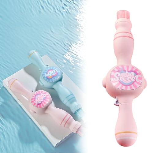 Seifenblasenmaschine, 2025 Neu Elastic Magic Wand Bubble Machine, Seifenblasenstab Seifenblasenpistole Kinder, Riesige Rauchblasen und Handschuhe Riesenseifenblasen (Rosa) von ComedyKing
