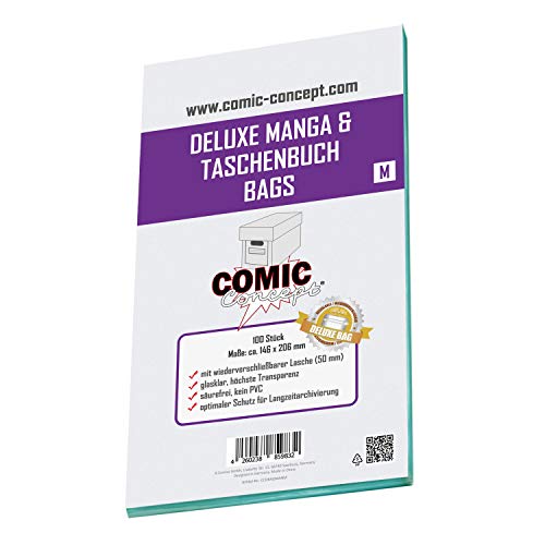 Comic Concept Deluxe Manga & Taschenbuch Bags M (146 x 206 mm) von Comic Concept