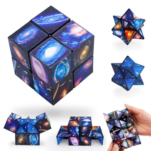 Sternenwürfel Zauberwürfel-Set, 2 in 1 Sternenklarer Himmel Zauberwürfel Infinity, Verwandlungswürfel Magische Puzzle-Würfel für Kinder und Erwachsene, Stressabbau Spielzeug Kreative Geschenke Sternenwürfel Zauberwürfel-Set, 2 in 1 Sternenklarer Himmel Zauberwürfel Infinity, Verwandlungswürfel Magische Puzzle-Würfel für Kinder und Erwachsene, Stressabbau Spielzeug Kreative Geschenke von Comioke