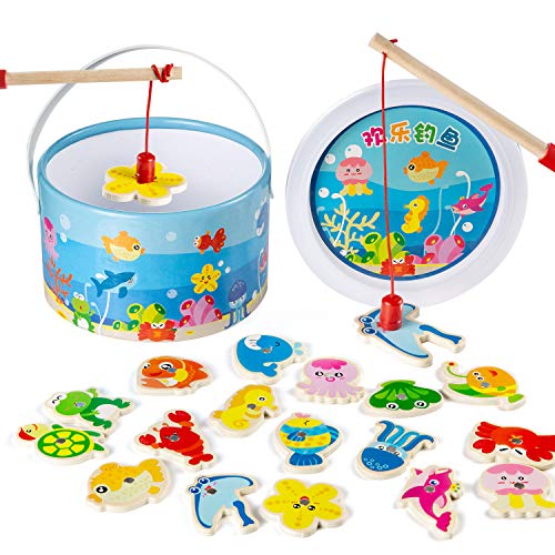 Comius Sharp Magnetisches Angelspiel Holzspielzeug Angelspiel 20 Stück Magnetisches Holzpuzzles Angeln Spielzeug für 2 3 4 5 Jahre Alt Mädchen Jungen Kinder Geburtstag Lernen Spielzeug Comius Sharp Magnetisches Angelspiel Holzspielzeug Angelspiel 20 Stück Magnetisches Holzpuzzles Angeln Spielzeug für 2 3 4 5 Jahre Alt Mädchen Jungen Kinder Geburtstag Lernen Spielzeug von Comius Sharp
