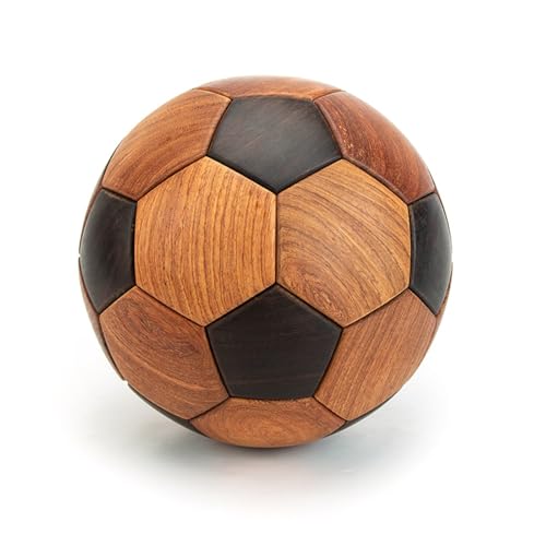 3D-Holz-Fußball-Puzzles (Teak), DIY-Handwerkermodelle, Weltmeisterschaftskommemorative Sammelgeschenke, Luxuriöse Wohnzimmer- und Schreibtischdekorationen (Schwarze walnuss und Teak) von CommSin