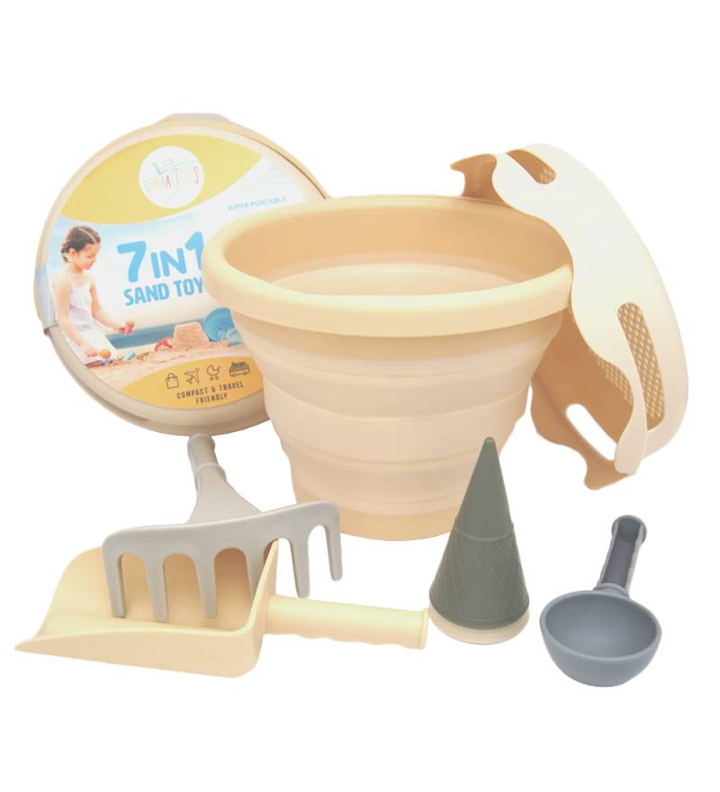 Compact Toys Strandset - 7 Teile - Beige - Compact toys - One Size - Sandspielzeug Compact Toys Strandset - 7 Teile - Beige - Compact toys - One Size - Sandspielzeug von Compact toys