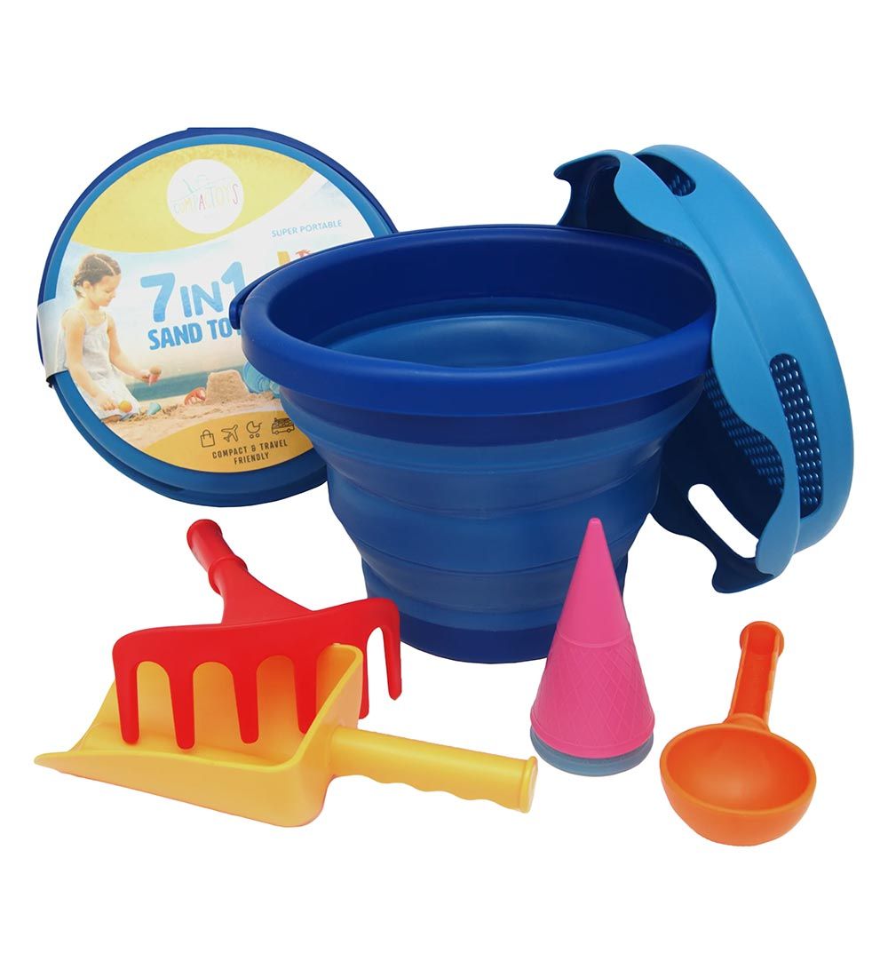 Compact Toys Strandset - 7 Teile - Blau - Compact toys - One Size - Sandspielzeug Compact Toys Strandset - 7 Teile - Blau - Compact toys - One Size - Sandspielzeug von Compact toys