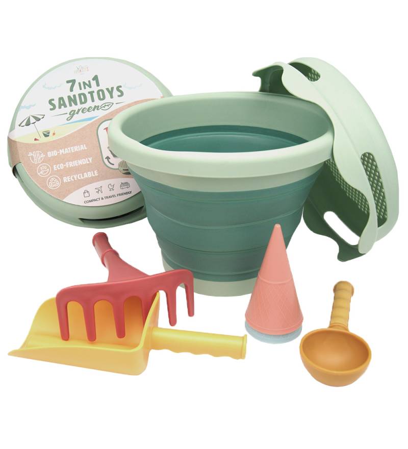 Compact Toys Strandset - Biokunststoff - 7 Teile - Grün - Compact toys - One Size - Sandspielzeug Compact Toys Strandset - Biokunststoff - 7 Teile - Grün - Compact toys - One Size - Sandspielzeug von Compact toys