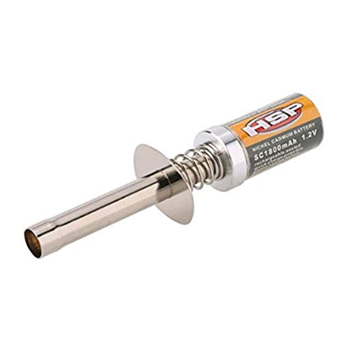 Compasty Für 80101 1800 mAh 1,2 V Glow Plug Zünder für RC Car 1/8 1/10 80101 wiederaufladbar Glow Feuerzeug ohne Ladegerät von Compasty