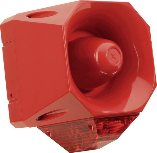 ComPro Kombi-Signalgeber Asserta AV Rot Blitzlicht, Dauerton 230 V/AC 120 dB von Compro