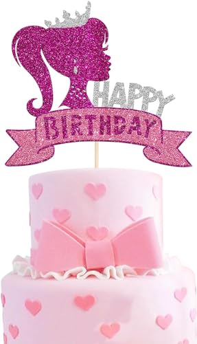 Confetti! Tortenaufsatz mit Glitzer-Motiv für Mädchen, Prinzessinnen-Mädchen, Kuchendekoration für Hochzeit, Verlobung, Babyparty, Mädchen, Geburtstagsparty, Kuchendekoration, 1 Stück von Confetti