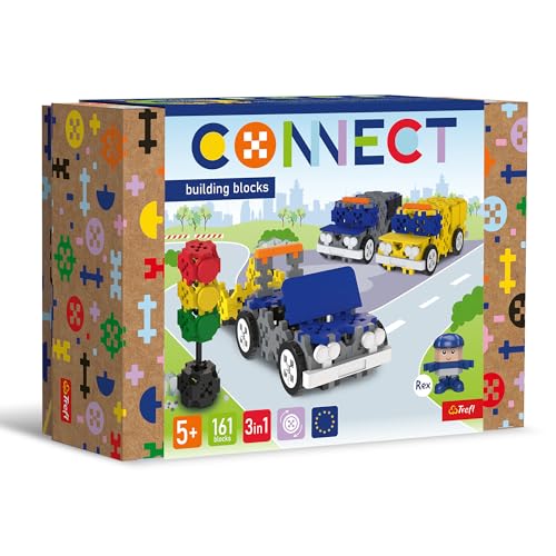Connect 61974 Set 3in1, Einsatzfahrzeuge-161 Elemente: 156 Figur 5 Bausteine, Kreatives Spielzeug für Erwachsene und Kinder ab 5 Jahren, Mehrfabrig Connect 61974 Set 3in1, Einsatzfahrzeuge-161 Elemente: 156 Figur 5 Bausteine, Kreatives Spielzeug für Erwachsene und Kinder ab 5 Jahren, Mehrfabrig von Connect