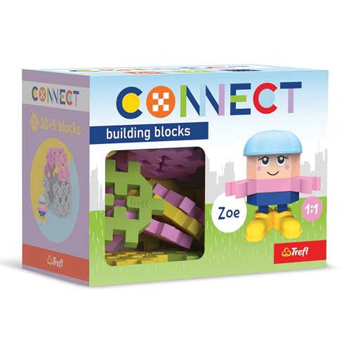 Trefl - Connect: Bausteine Set Pocket Girl, Zoe - 35 Elemente: 30 Bausteine + Figur 5 Bausteine, Kreatives Spielzeug für Erwachsene und Kinder ab 4 Jahren Trefl - Connect: Bausteine Set Pocket Girl, Zoe - 35 Elemente: 30 Bausteine + Figur 5 Bausteine, Kreatives Spielzeug für Erwachsene und Kinder ab 4 Jahren von Connect