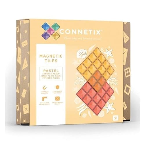 Connetix 2 St. Basis Zitrone Pfirsich, Pastell von Connetix