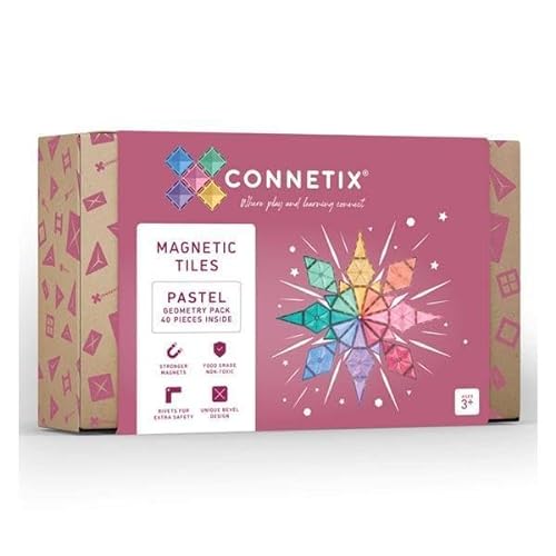 Connetix 40 Stück Pastell Geometrie Pack von Connetix