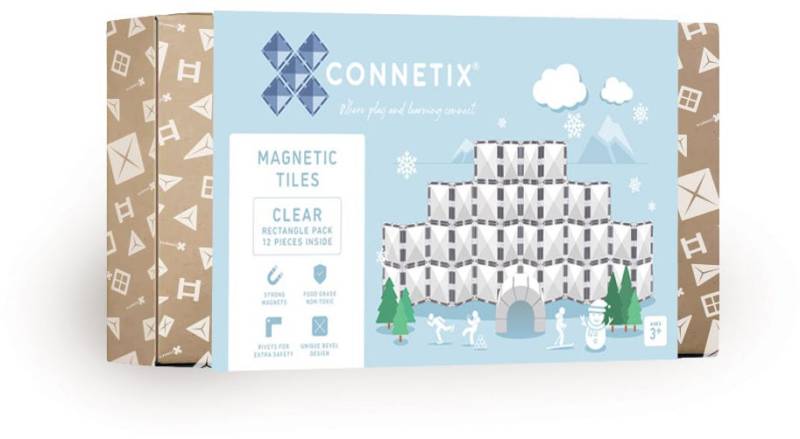 Connetix Magnetische Bauteile Clear Rechteck 12 Teile von Connetix