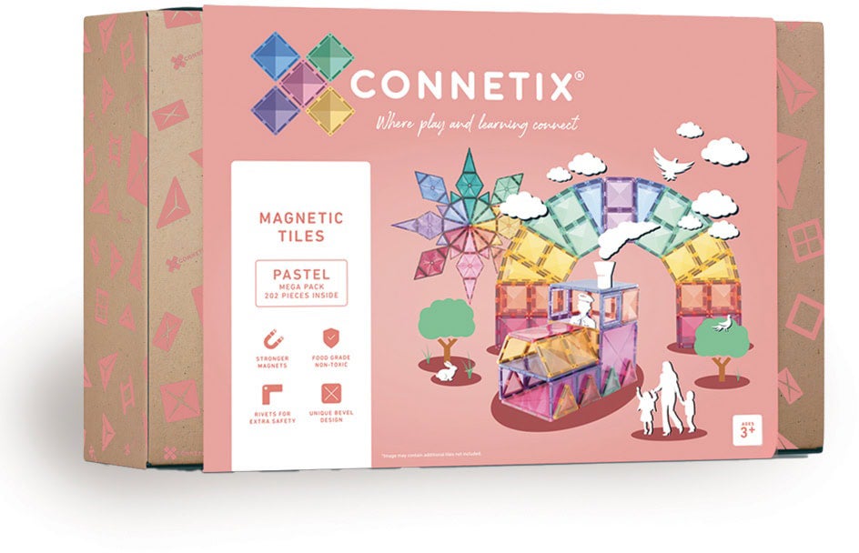 Connetix Bausatz Pastel Mega 202 Teile von Connetix
