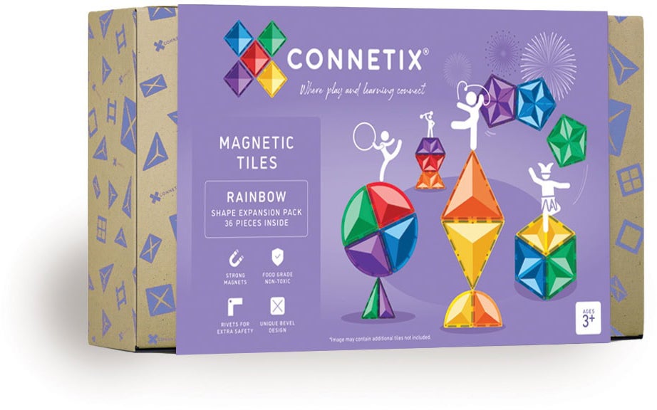 Connetix Magnetische Bauteile Rainbow Shape Erweiterungsset 36 Teile von Connetix