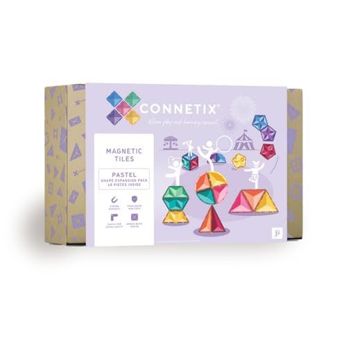Connetix Erweiterungspaket Pastellform, 48 Stück, Mehrfarbig von Connetix