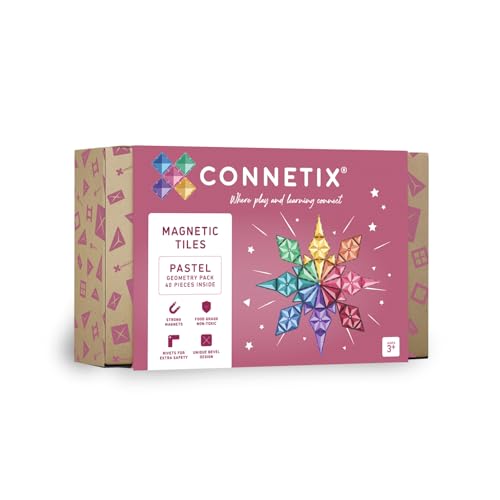 CONNETIX Magnetische Fliesen Pastell Geometriepaket, 40 Stück CONNETIX Magnetische Fliesen Pastell Geometriepaket, 40 Stück von Connetix