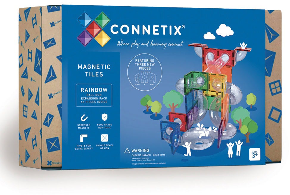 Connetix Magnetische Bauteile Rainbow Erweiterungsset 66 Teile von Connetix
