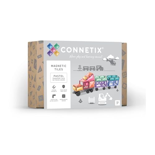 Connetix Magnetische Fliesen Pastell Transportieren Packen, 50 Stück Connetix Magnetische Fliesen Pastell Transportieren Packen, 50 Stück von Connetix