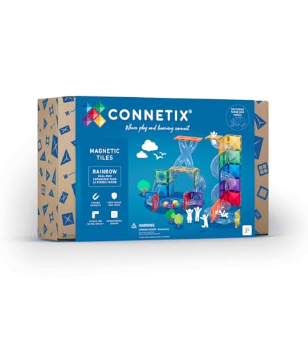 Connetix - Rainbow Ball Run Erweiterungspaket 66 Stück von Connetix