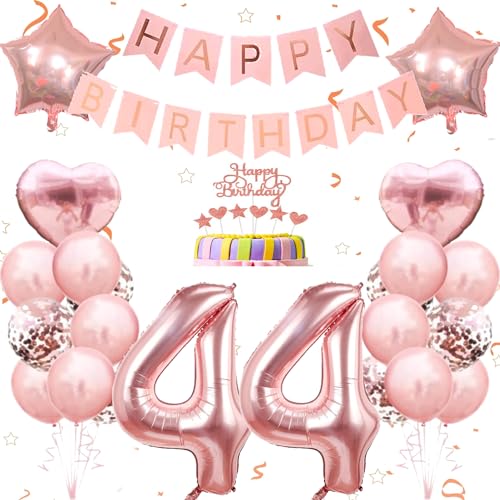 Conruich Deko 44. Geburtstag Frau, Geburtstagsdeko 44 Jahre Frau, Ballon 44 Geburtstag Dekoration Frauen, Rosegold Tortendeko Geburtstag 44 Jahre Frau, Happy Birthday Banner Deko 44. Geburtstag Frauen Conruich Deko 44. Geburtstag Frau, Geburtstagsdeko 44 Jahre Frau, Ballon 44 Geburtstag Dekoration Frauen, Rosegold Tortendeko Geburtstag 44 Jahre Frau, Happy Birthday Banner Deko 44. Geburtstag Frauen von Conruich
