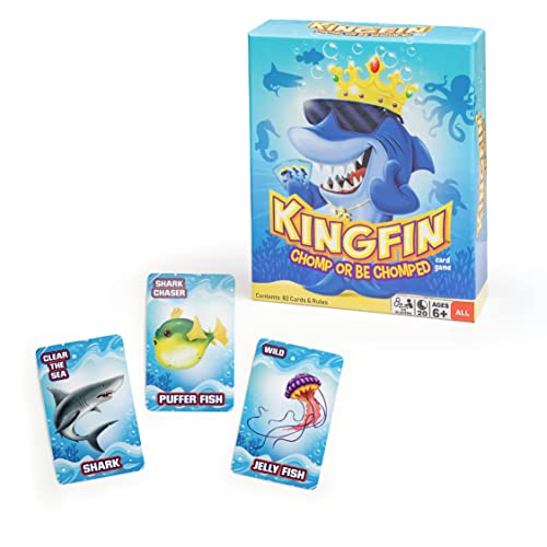Continuum Games Kingfin Chomped or Be Chomped Kartenspiel für Kinder, Jugendliche und Erwachsene, 3 bis 6 Spieler, ab 6 Jahren Continuum Games Kingfin Chomped or Be Chomped Kartenspiel für Kinder, Jugendliche und Erwachsene, 3 bis 6 Spieler, ab 6 Jahren von Continuum Games