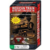 Family Traditions Mexican Train Dominoes Tin von Continuum Games