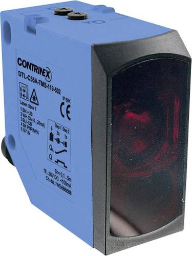 Contrinex DTL-C55PA-TMS-619-506 Laser-Distanz-Sensor 1 St. Reichweite max. (im Freifeld): 5000mm (B von Contrinex