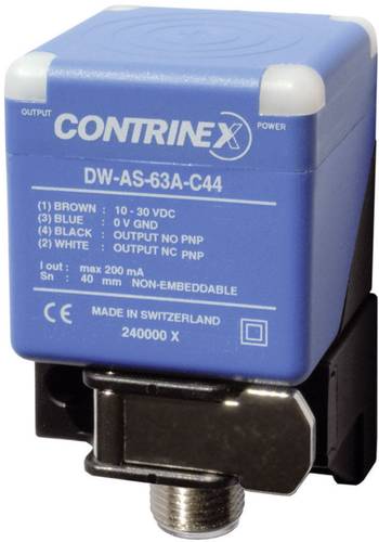Contrinex Induktiver Näherungsschalter 40 x 40mm bündig PNP DW-AS-62A-C44 von Contrinex