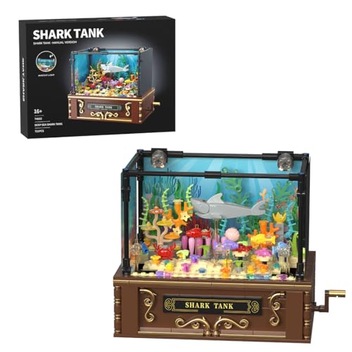 ControlCraze Aquarium Klemmbausteine Bausatz ，721 Teile Fischtank Spielzeug mit Beweglichem Meeresleben ，Modularer Baukasten Adventskalender 2025 für Kinder & Erwachsene von ControlCraze