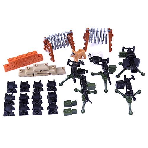 ControlCraze Blaster Team DIY Klemmbausteine Militärisches Waffen-Zubehör-Set für Kinder – Modularer Mini-Baukasten mit Kleinteilen von ControlCraze