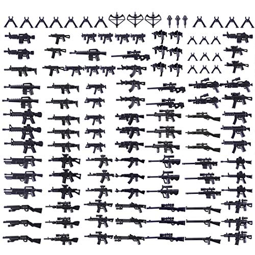 ControlCraze DIY 90-teiliges Klemmbausteine Militär-Waffenset – Mini-Waffen-Bausatz mit 90 Kleinteile-CT22 von ControlCraze