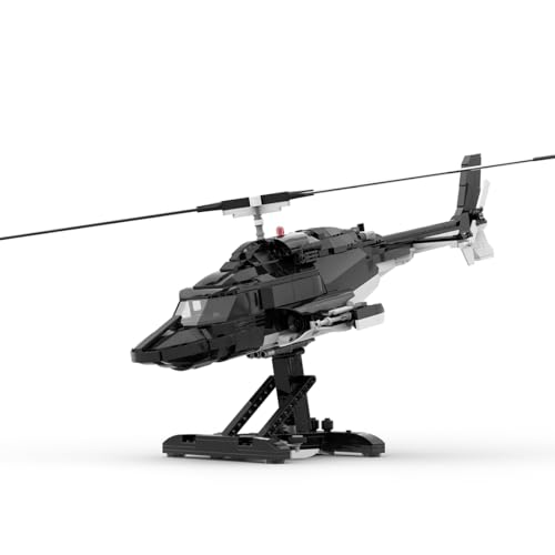ControlCraze Militär Hubschrauber Klemmbausteine Set, 1039 Teile | WW2 Flugzeug Modellbausatz | Bausteine Spielzeug für Erwachsene & Kinder | 2025 Entworfen von MOCturnal von ControlCraze