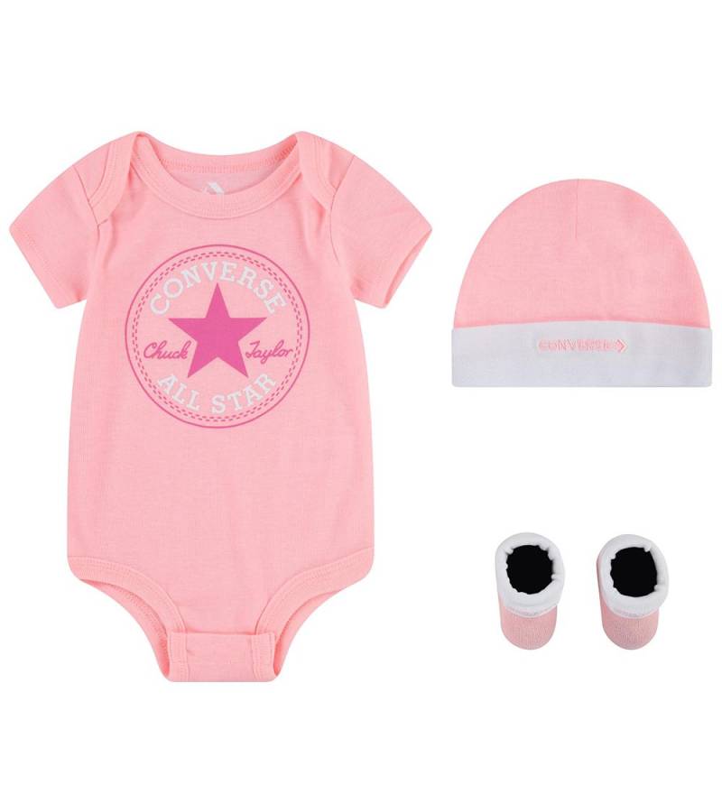 Converse Geschenkbox - Body k/ä m. Mütze und Krabbelschuhe - Pin - Converse - 0-6 mt - Body K/Ä Converse Geschenkbox - Body k/ä m. Mütze und Krabbelschuhe - Pin - Converse - 0-6 mt - Body K/Ä von Converse