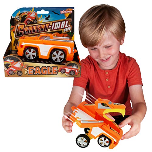 Deluxebase Convertimal Cars - Adler Transformer Spielzeug Autos und Roboter Racer für Kinder. EIN Cooles Vogelspielzeug, das die # 1 transformierende Auto Adler-Spielzeug für jeden ist. von Deluxebase