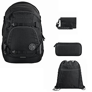 Coocazoo Mate Black Coal 4tlg Schulrucksack Set von Coocazoo