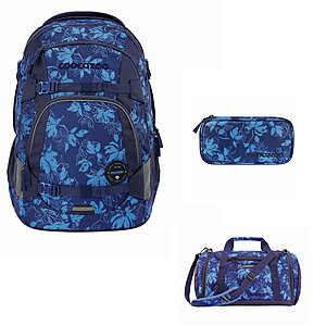 Coocazoo Mate Tropical Night 3tlg Schulrucksack Set von Coocazoo