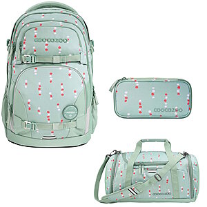 Coocazoo PORTER Dancing Dots 3tlg Schulrucksack Set von Coocazoo