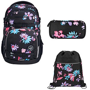 Coocazoo PORTER Floral Artnight 3tlg Schulrucksack Set von Coocazoo