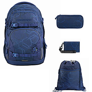 Coocazoo Porter Blue Motion 4tlg Schulrucksack Set von Coocazoo