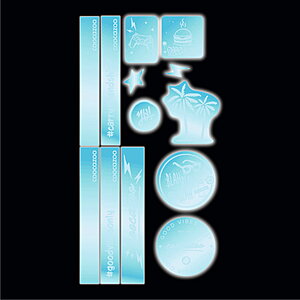 Coocazoo Reflektierendes Sticker-Set Blue von Coocazoo