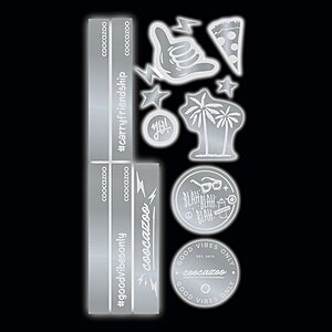 Coocazoo Reflektierendes Sticker-Set Silver von Coocazoo