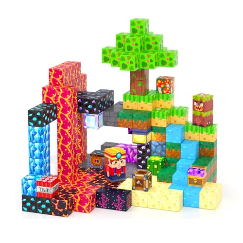 Coodoo 150 Stück Magnetische Bausteine Kinderspielzeug für Jungen und Mädchen im Alter von 3–5, 4–8, 5–7 von Coodoo