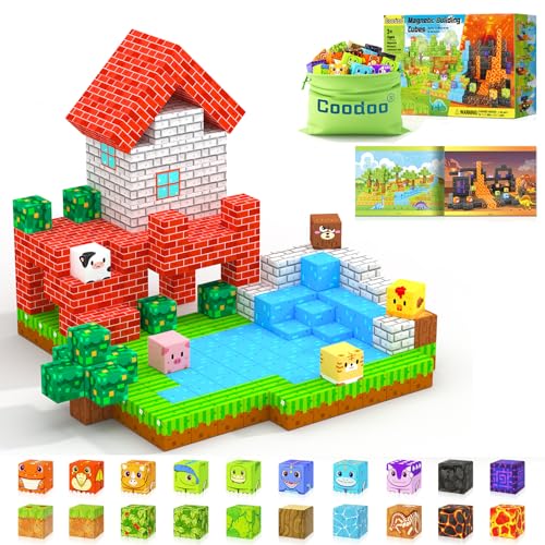 Coodoo Magnetische Bausteine für Kleinkinder und Kinder, Vorschule Montessori Spielzeug für 3+ von Coodoo