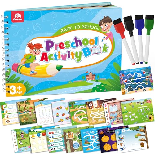 Coogam, Bleistiftsteuerung, Arbeitsbuch, zum Schreiben Lernen, Alphabet, ABC, Buchstaben, Zahlen, Handschrift, Feinmotorik, Montessori, pädagogisches Spielzeug, Geschenk für Vorschulkinder Coogam, Bleistiftsteuerung, Arbeitsbuch, zum Schreiben Lernen, Alphabet, ABC, Buchstaben, Zahlen, Handschrift, Feinmotorik, Montessori, pädagogisches Spielzeug, Geschenk für Vorschulkinder von Coogam