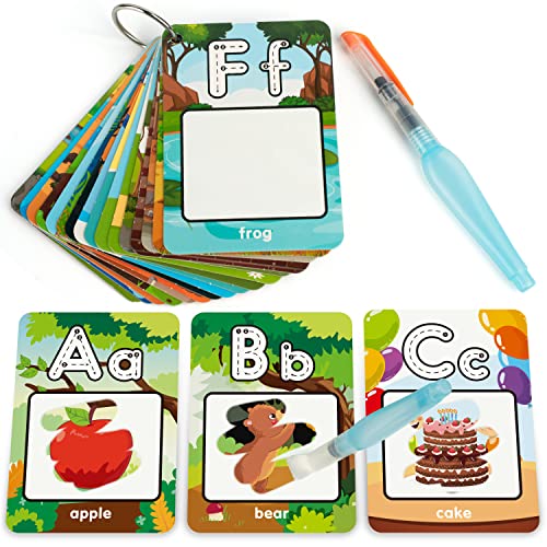 Coogam Alphabet-Wasser-Malkarten, Aqua Painting Doddle Karteikarten, Zeichnung 26 Buchstaben ABC Wörter, pädagogisches Lernspielzeug, Geschenk für 3 4 5 Jahre alte Kinder Kleinkinder Coogam Alphabet-Wasser-Malkarten, Aqua Painting Doddle Karteikarten, Zeichnung 26 Buchstaben ABC Wörter, pädagogisches Lernspielzeug, Geschenk für 3 4 5 Jahre alte Kinder Kleinkinder von Coogam