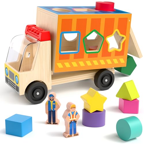 Coogam Holzwagen Formen Klassifizierung Spielzeug, Farbformmatch-Spiel mit 2 Spielfiguren, Baby-Schritt-Geschenk für feine Bewegung Lernen, geeignet für 2 3 4 Jahre alt Coogam Holzwagen Formen Klassifizierung Spielzeug, Farbformmatch-Spiel mit 2 Spielfiguren, Baby-Schritt-Geschenk für feine Bewegung Lernen, geeignet für 2 3 4 Jahre alt von Coogam
