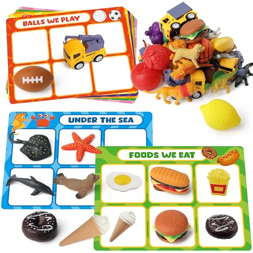 Coogam Kinderspielzeug, feine Bewegung Montessori-Spiele, Vorschul-Lerngeschenke für Kinder im Alter von 2-3-4 Jahren von Coogam