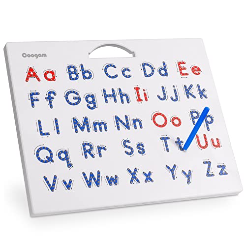 Coogam Magnetische Buchstaben-Übungstafel, Magnete, die ABC-Alphabet-Tafel nachzeichnen, Lernen zu schreiben, Lernspielzeug, Feinmotorik, Montessori-Geschenk für 3 4 5 Jahre alte Kinder Coogam Magnetische Buchstaben-Übungstafel, Magnete, die ABC-Alphabet-Tafel nachzeichnen, Lernen zu schreiben, Lernspielzeug, Feinmotorik, Montessori-Geschenk für 3 4 5 Jahre alte Kinder von Coogam