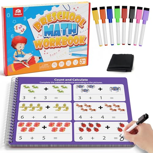 Coogam Mathematik Lernspiele, Übungen für die Berechnung von Fähigkeiten, trockene Zahlen-Tracking Handschrift Übungen, Mathematik plus und Subtraktion, Bildungsfahrzeug Aktivitäten, Geschenkspielzeug Coogam Mathematik Lernspiele, Übungen für die Berechnung von Fähigkeiten, trockene Zahlen-Tracking Handschrift Übungen, Mathematik plus und Subtraktion, Bildungsfahrzeug Aktivitäten, Geschenkspielzeug von Coogam
