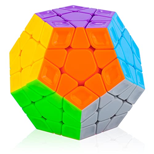 Cooja Zauberwürfel Megaminx 3x3, Speed Cube Magischer Würfel Dodekaeder Speedcube, Schnelles Glattdrehen Robust Spielzeug für Jungen Mädchen von Cooja